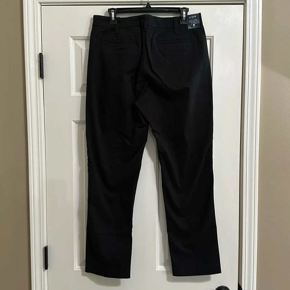 J.Crew Factory High Rise Girlfriend Chino in Black - Picture 6 of 8